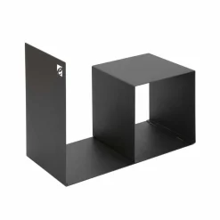 Viadurini Fire Design Kaminholzständer Aus Eisen Und Stahl-Modernes Design Holzhalter mit Innentisch aus schwarzem Stahl - Cecia