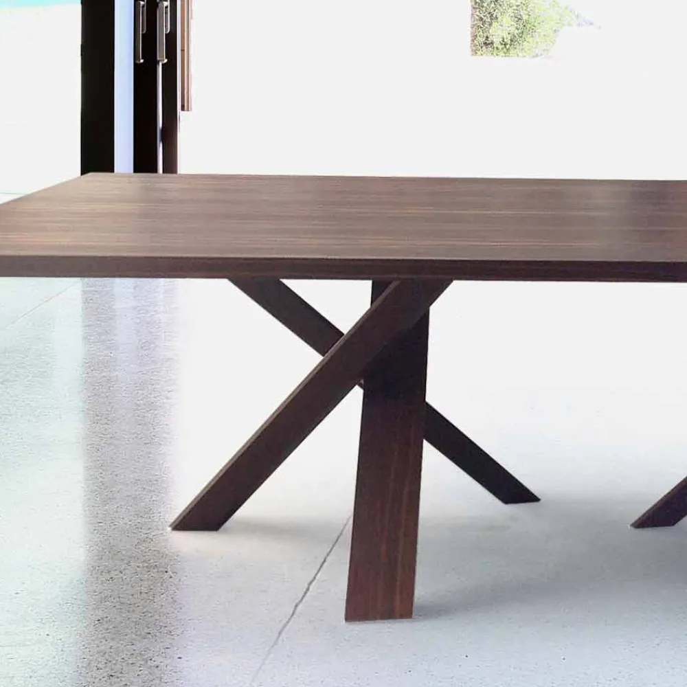 Viadurini Living Esstische Nach Mass|Esstische-Modernes Design Holztisch 270x120 cm made in Italy Tree