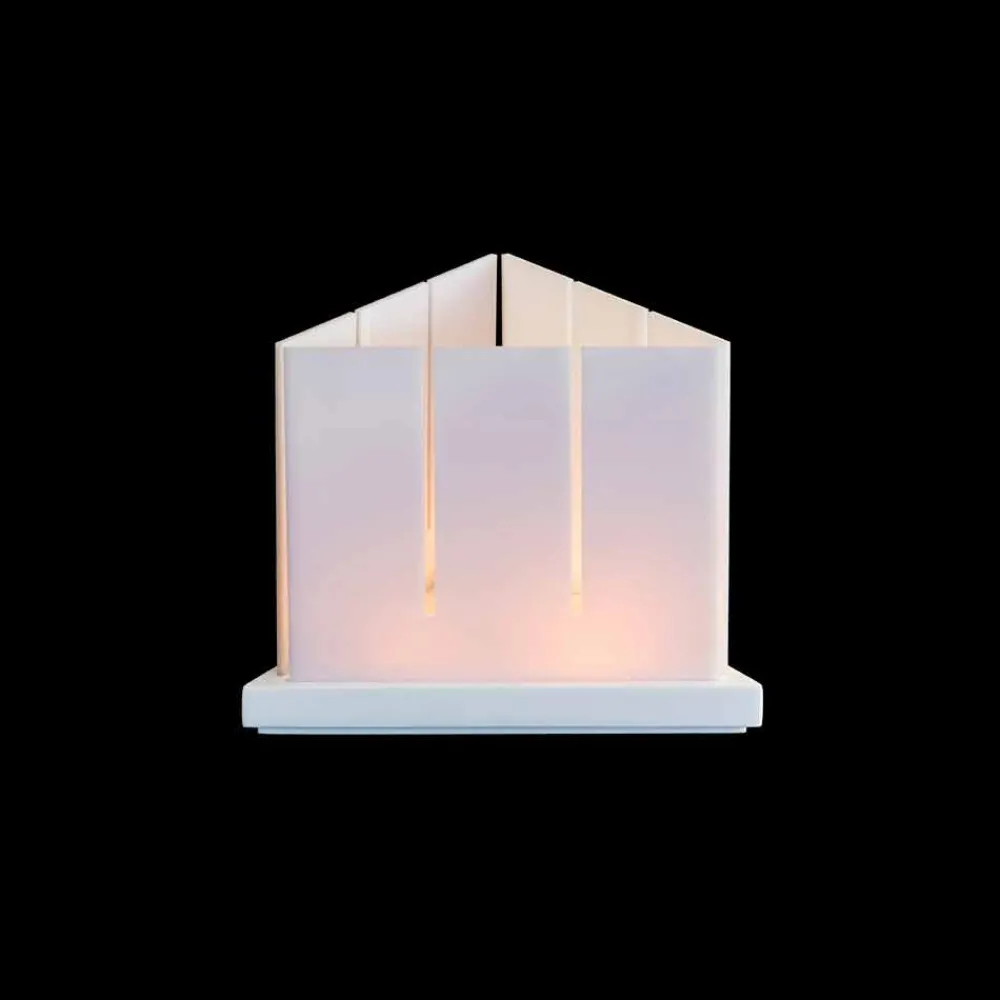 Viadurini Lighting Deko Artikel Und Wohnaccessoires-Modernes Design Laterne aus hochwertigem weißem Corian Made in Italy - Sisifo