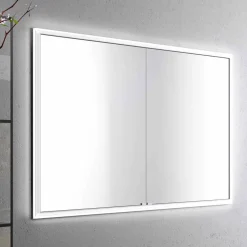 Viadurini Bathroom Badspiegel-Modernes Design LED-Einbau-Spiegel mit 2 Türen, Adele