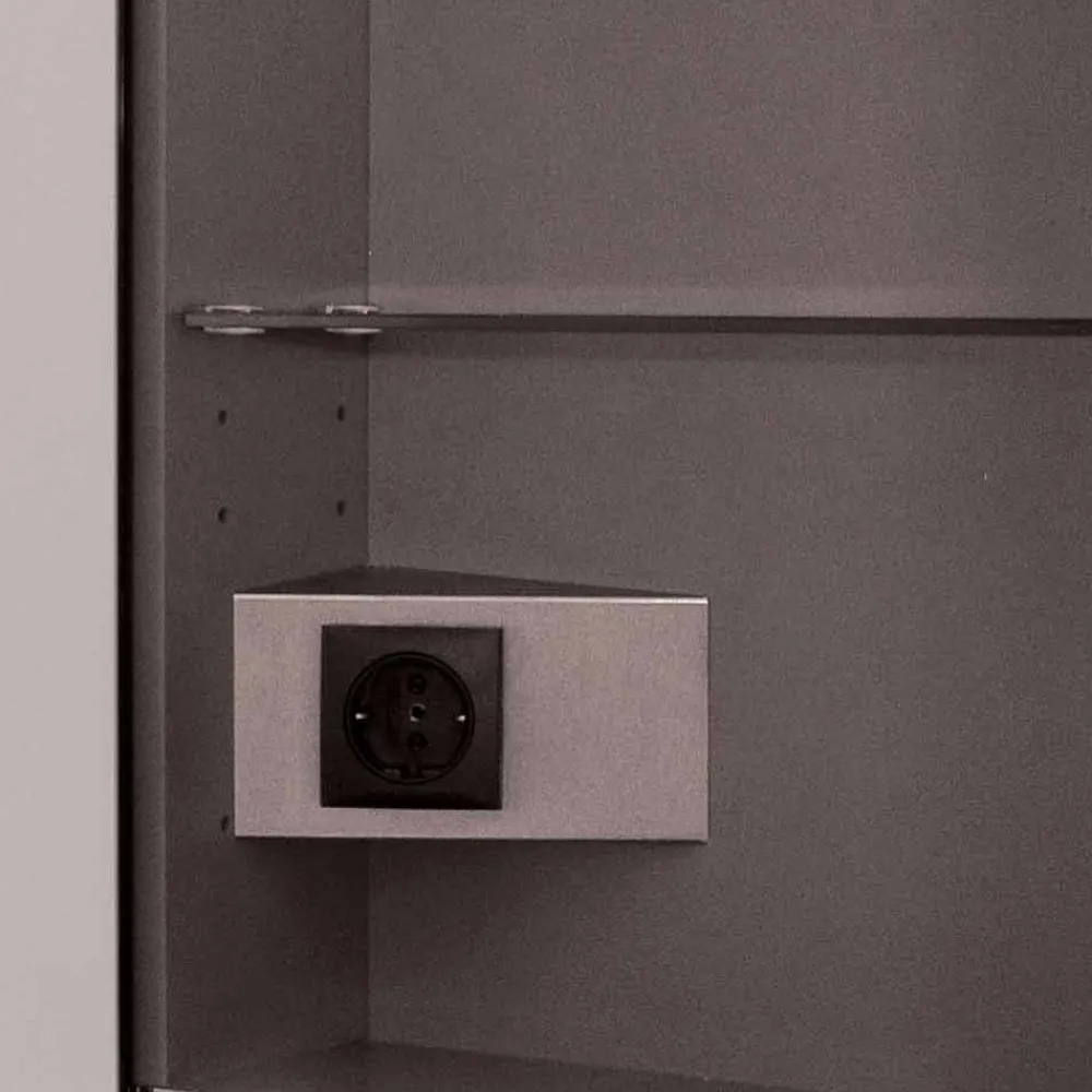 Viadurini Bathroom Badspiegel-Modernes Design LED-Einbau-Spiegel mit 2 Türen, Adele