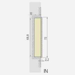 Viadurini Bathroom Badspiegel-Modernes Design LED-Einbau-Spiegel mit 2 Türen, Adele