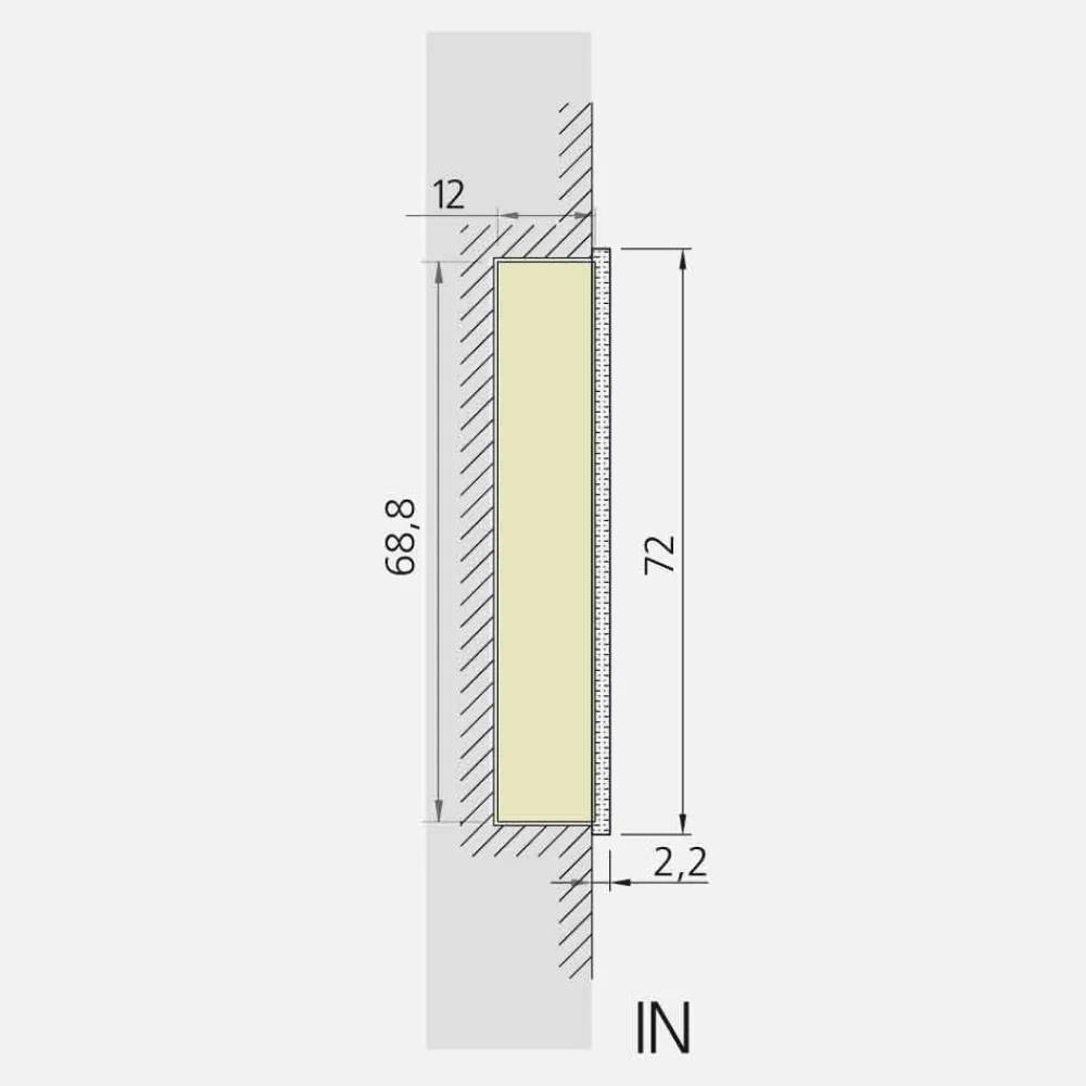 Viadurini Bathroom Badspiegel-Modernes Design LED-Einbau-Spiegel mit 2 Türen, Adele