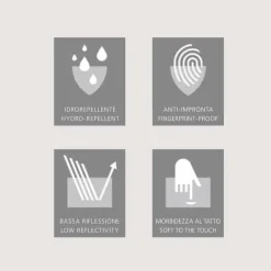 Viadurini Bathroom Badspiegel-Modernes Design LED-Einbau-Spiegel mit 2 Türen, Adele