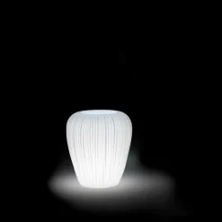 Myyour Gartenideen|Lichtmöbel-Modernes Design Leuchtende Außenvase aus Polyethylen, 2 Stück - Haut von