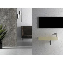 Viadurini Bathroom Keramikwaschbecken-Modernes Design Made in Italy Waschbecken aus weißer oder farbiger Keramik - Act