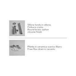 Viadurini Bathroom Keramikwaschbecken-Modernes Design Made in Italy Waschbecken aus weißer oder farbiger Keramik - Act