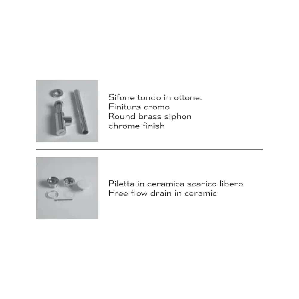 Viadurini Bathroom Keramikwaschbecken-Modernes Design Made in Italy Waschbecken aus weißer oder farbiger Keramik - Act