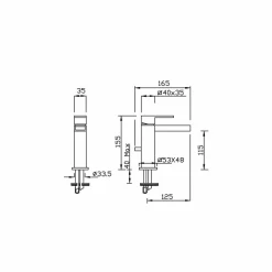 Viadurini Taps Bidetarmaturen-Modernes Design Messing Bidet Mixer Made in Italy - Bibo