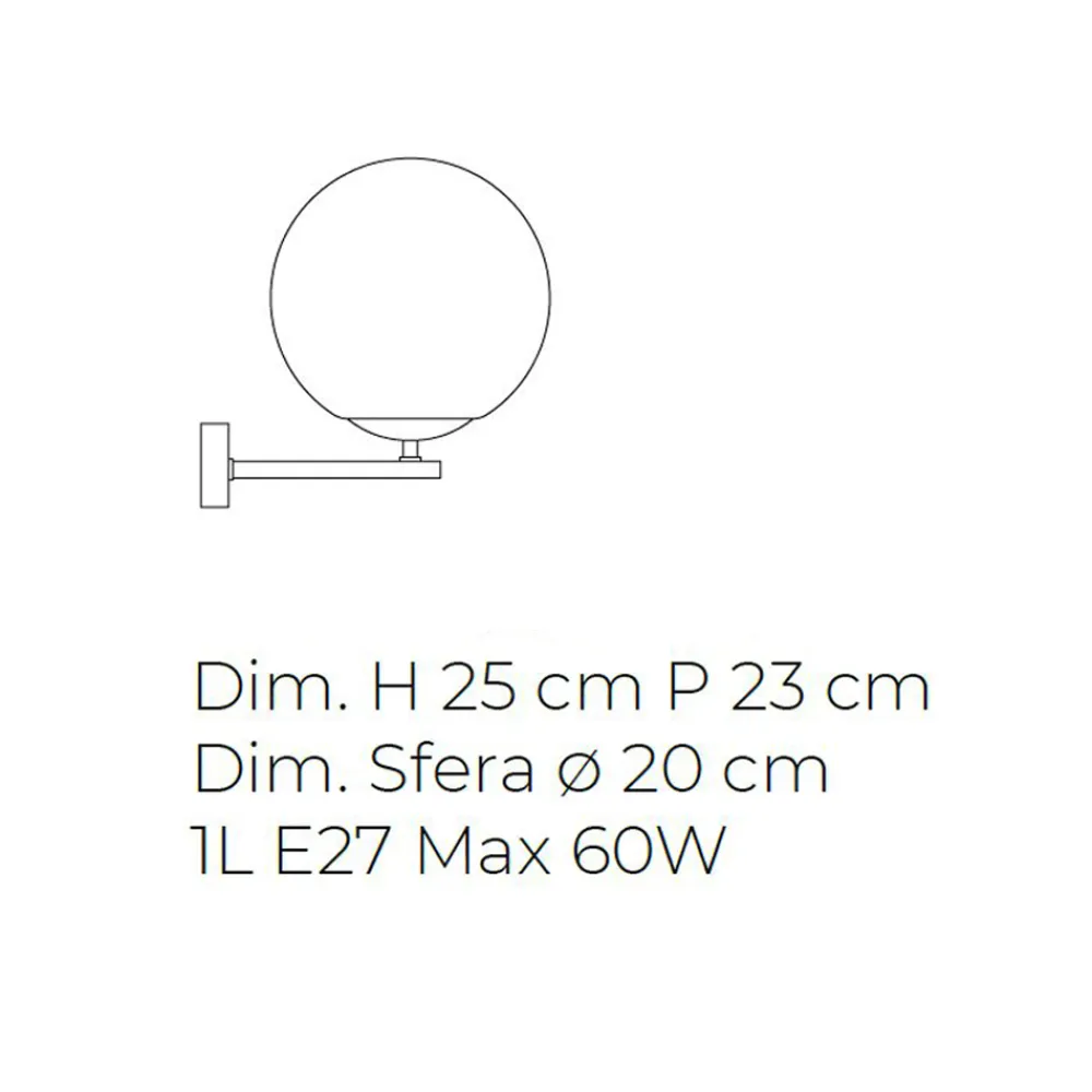 Viadurini Vetro di Venezia Murano Lampen|Moderne Wandleuchten-Modernes Design mundgeblasene Wandleuchte aus venezianischem Glas - Moon