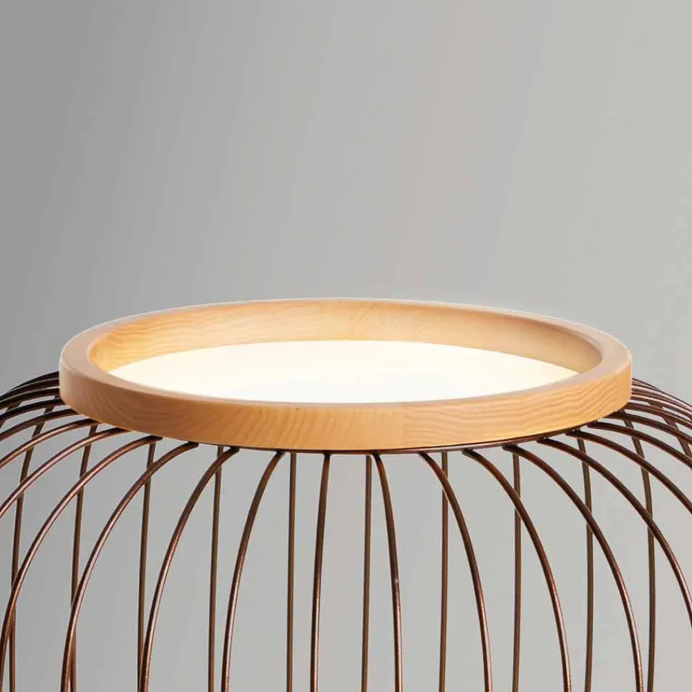 Viadurini Lighting Designer Stehlampen-Modernes Design Stehlampe aus Stahl Durchmesser 37xH80 cm Fanny