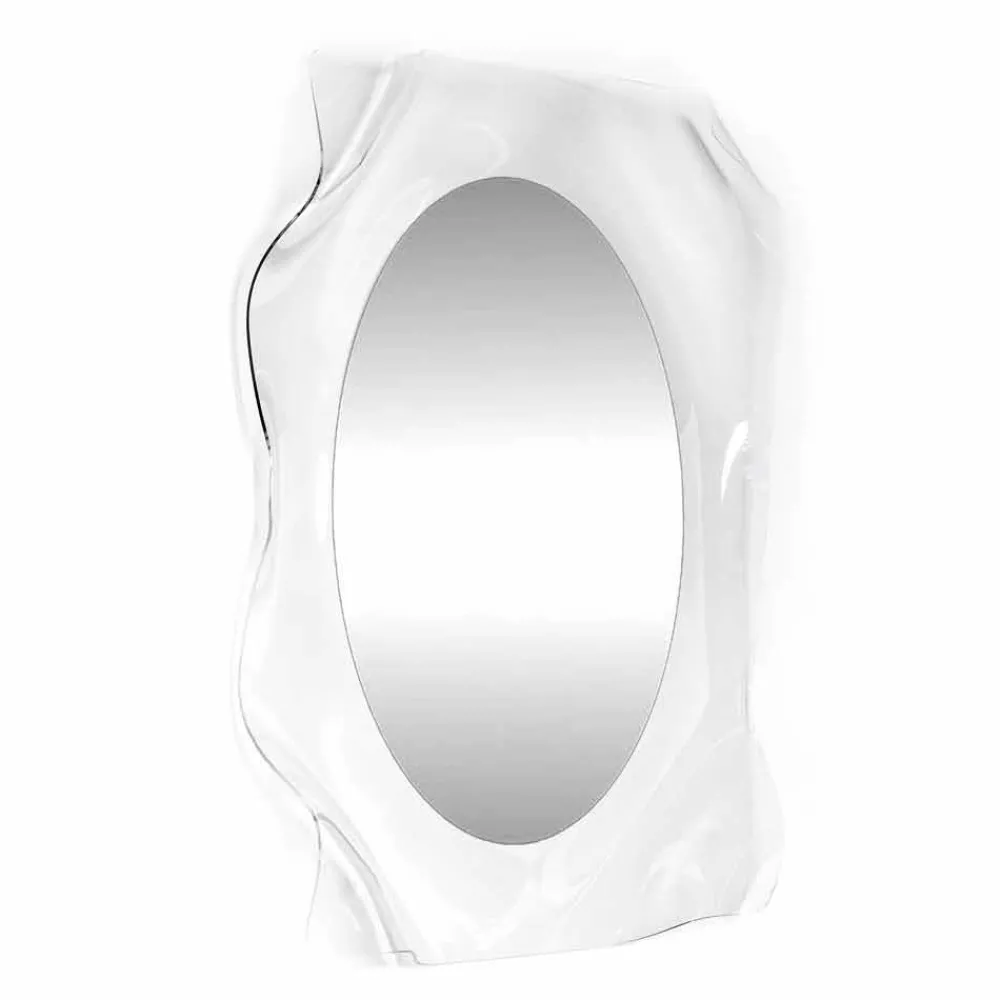 Viadurini Living Wandspiegel-Modernes Design transparenter Wandspiegel Diva, made in Italy