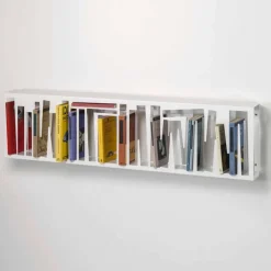 Viadurini Living Moderne Design Bücherregale-Modernes Design Wand Bücherregal aus Weißmetall Made in Italy - Bolivia
