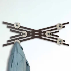 Viadurini Decor Wandgarderobe-Modernes Design Wandgarderobe aus farbig lackiertem Holz - Picassino