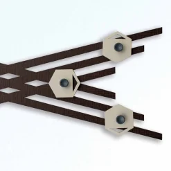 Viadurini Decor Wandgarderobe-Modernes Design Wandgarderobe aus farbig lackiertem Holz - Picassino