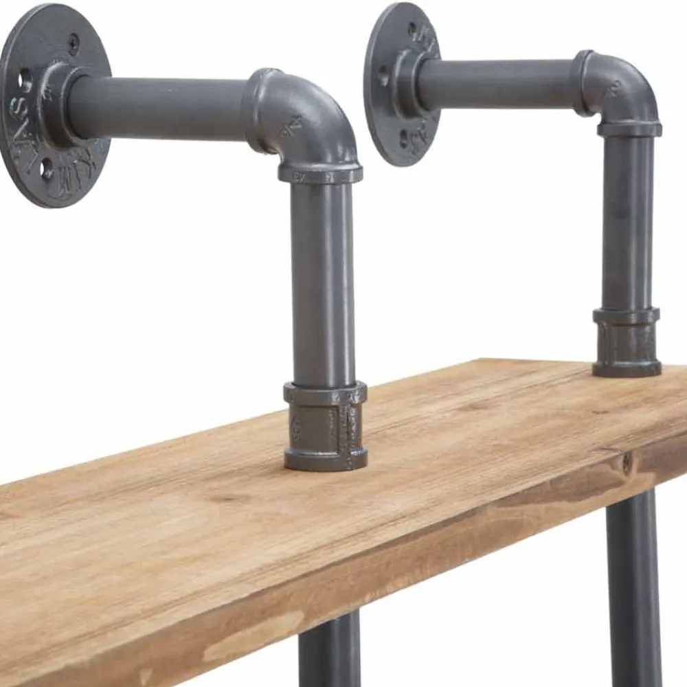 Viadurini Living Wandregale-Modernes Design Wandregal im Industriestil aus Eisen und Holz - Katrine