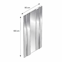 Viadurini Living Wandspiegel-Modernes Design Wandspiegel aus Glas und Metall Made in Italy - Pallino