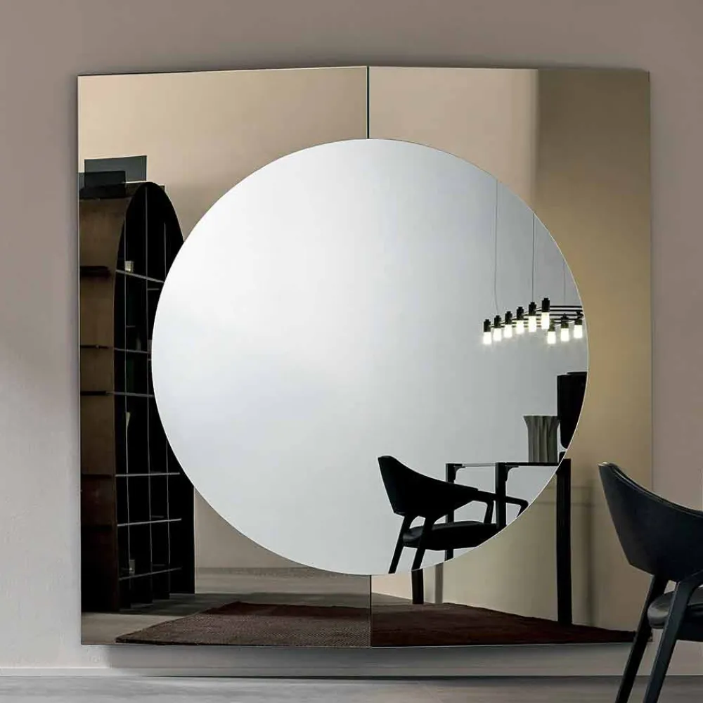 Viadurini Living Wandspiegel-Modernes Design Wandspiegel bestehend aus 3 Paneelen Made in Italy - Bristol