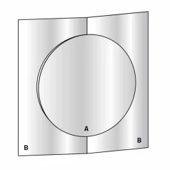 Viadurini Living Wandspiegel-Modernes Design Wandspiegel bestehend aus 3 Paneelen Made in Italy - Bristol