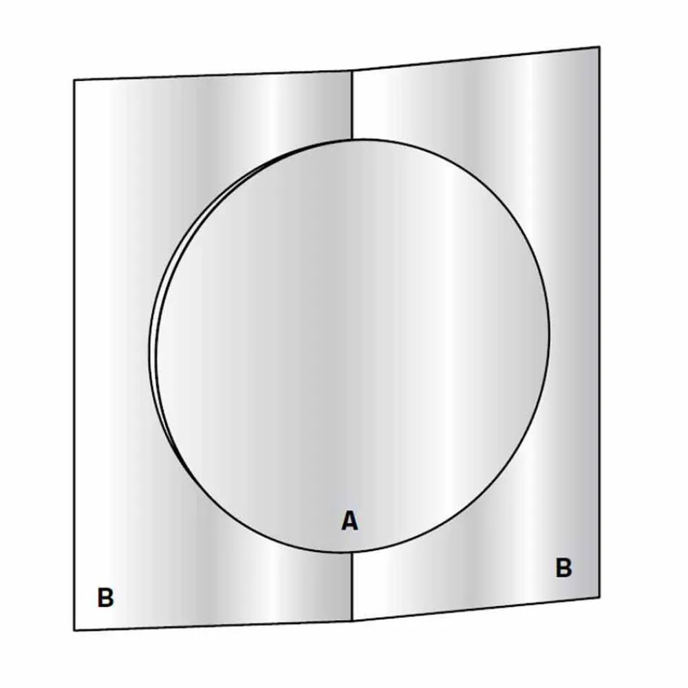 Viadurini Living Wandspiegel-Modernes Design Wandspiegel bestehend aus 3 Paneelen Made in Italy - Bristol