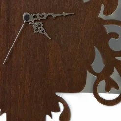 Viadurini Time Design Wanduhren-Modernes Design Wanduhr in dunkel und weiß verziertem Holz - Märchen