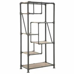 Viadurini Living Moderne Design Bücherregale-Modernes Design-Bodenregal aus MDF und Metall - Merve