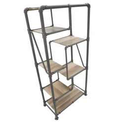 Viadurini Living Moderne Design Bücherregale-Modernes Design-Bodenregal aus MDF und Metall - Merve