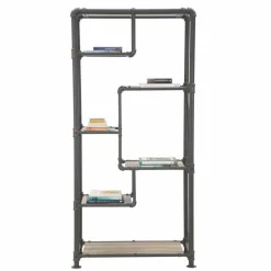 Viadurini Living Moderne Design Bücherregale-Modernes Design-Bodenregal aus MDF und Metall - Merve