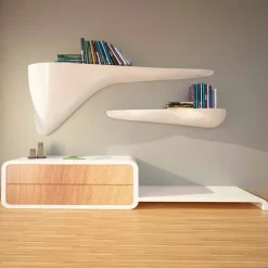 Viadurini Design Wandregale-Modernes Design-Regal in Italien, Sizzano hergestellt