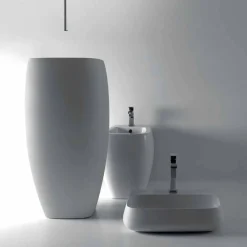 Viadurini Bathroom Keramikwaschbecken-Modernes Design-Waschbecken aus Keramik, Gais, Made in Italy
