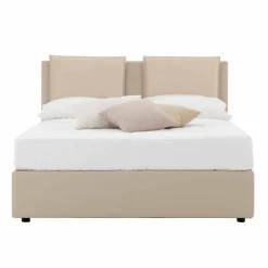 Viadurini Night Design Maßgeschneiderte Möbel|Polsterbetten-Modernes Doppelbett aus Kunstleder und Stoff Made in Italy - Zeldo