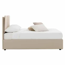 Viadurini Night Design Maßgeschneiderte Möbel|Polsterbetten-Modernes Doppelbett aus Kunstleder und Stoff Made in Italy - Zeldo