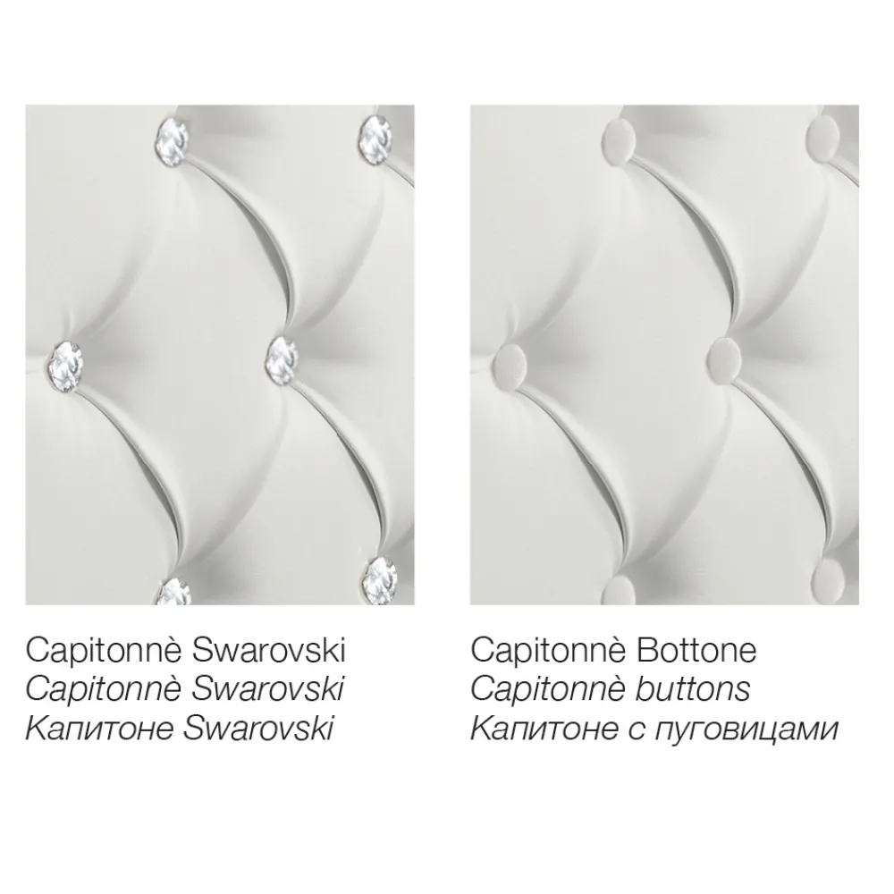 Viadurini Night Design Maßgeschneiderte Möbel|Polsterbetten-Modernes Doppelbett aus Kunstleder mit Contentiore - Ozzano