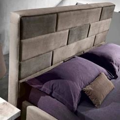 Viadurini Night Design Polsterbetten-Modernes Doppelbett mit Aufbewahrungsbox 160x190/200cm Gin