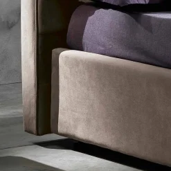 Viadurini Night Design Polsterbetten-Modernes Doppelbett mit Aufbewahrungsbox 160x190/200cm Gin