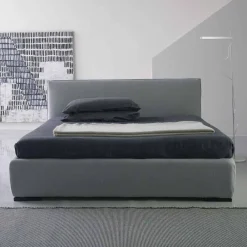 Bolzan Letti Maßgeschneiderte Möbel|Polsterbetten-Modernes Doppelbett mit Bettcontainer, Gaya New von Bolzan