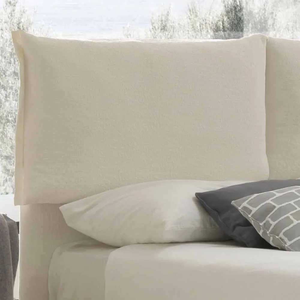 Bolzan Letti Maßgeschneiderte Möbel|Polsterbetten-Modernes Doppelbett, mit dünnem Untergestell und ohne Box, Iorca von Bolzan