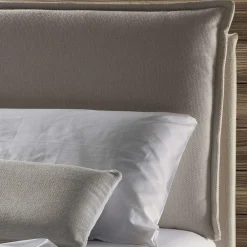 Viadurini Night Design Maßgeschneiderte Möbel|Polsterbetten-Modernes Doppelbett mit gepolstertem Kopfteil Made in Italy - Ernesta
