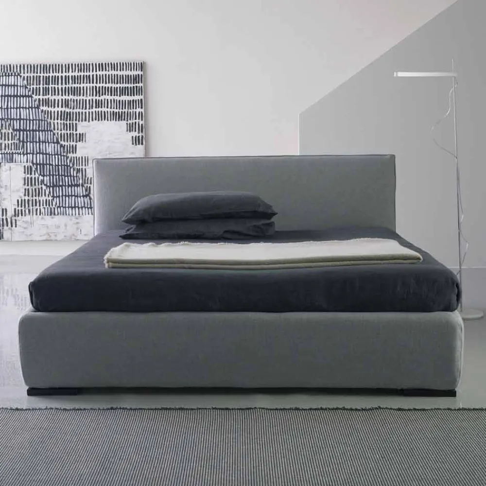 Bolzan Letti Maßgeschneiderte Möbel|Polsterbetten-Modernes Doppelbett, ohne Bettcontainer, Gaya New von Bolzan