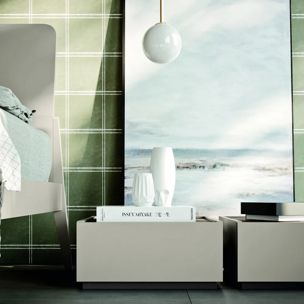 Viadurini Night Design Schlafzimmer Komplett-Modernes 5-Elemente-Schlafzimmer im modernen Stil Made in Italy - Melodia