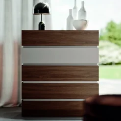 Viadurini Night Design Schlafzimmer Komplett-Modernes 5-Elemente-Schlafzimmer im modernen Stil Made in Italy - Melodia