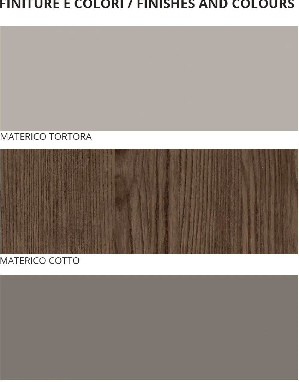 Viadurini Night Design Schlafzimmer Komplett-Modernes 5-Elemente-Schlafzimmer im modernen Stil Made in Italy - Melodia