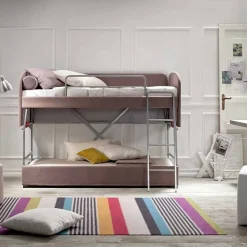 Viadurini Italian Sofas Moderne Schlafsofas-Modernes Etagenschlafsofa aus braunem Stoff Made in Italy - Pont