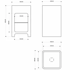Viadurini Design Design Waschbecken Aus Solid Surface-Modernes freistehendes Monoblock-Waschbecken, hergestellt in Italien, Tufino