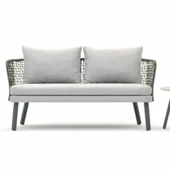 Varaschin Gartensofas-Modernes Gartensofa aus Stoff und Metall Emma