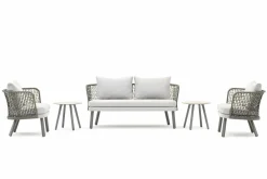 Varaschin Gartensofas-Modernes Gartensofa aus Stoff und Metall Emma