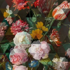 Viadurini Living Blumen Bilder-Modernes Glaswandbild mit Blumendruck Made in Italy - Ganza