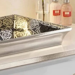 Viadurini Bathroom Waschbecken Aus Fire Clay-modernes Halbeinbauwaschbecken aus fire clay Deko handgemacht in Italien, Guido