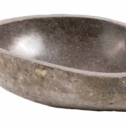 Viadurini Bathroom Steinwaschbecken-Modernes handgearbeitetes Aufsatzbecken aus Flussstein, Buriasco