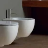 Viadurini Bathroom Bidet-Modernes hängendes Bidet aus weißer Keramik Star 50x35cm made in Italy